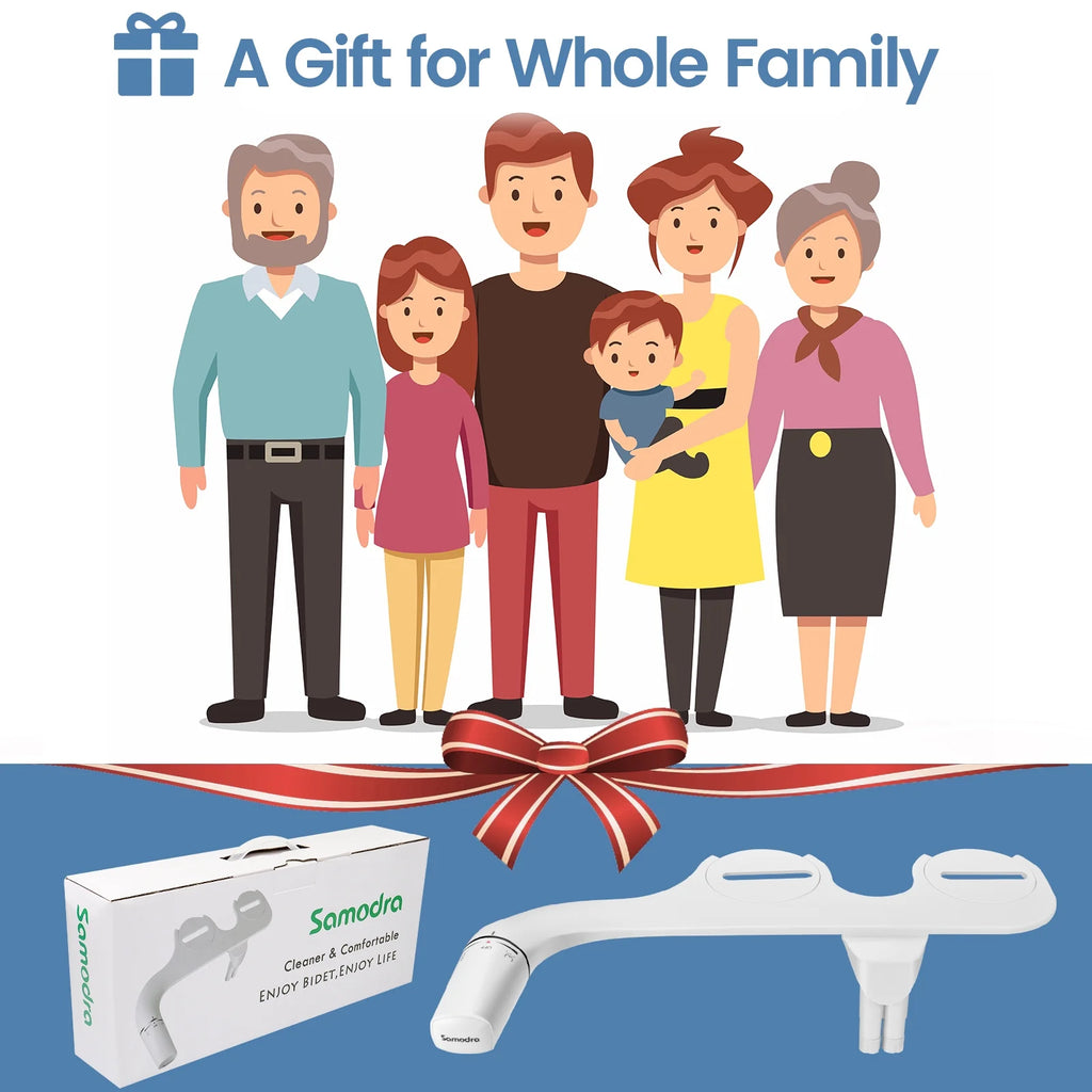 Bidet Attachment, Non-Electric Toilet Bidet Seat with Adjustable Water Pressure