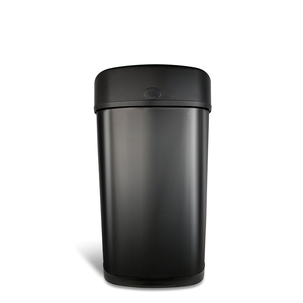 Automatic Kitchen Trash Can, 13.2 Gallon Stainless Steel Motion Sensor Garbage Bin with Soft Close Lid, Black