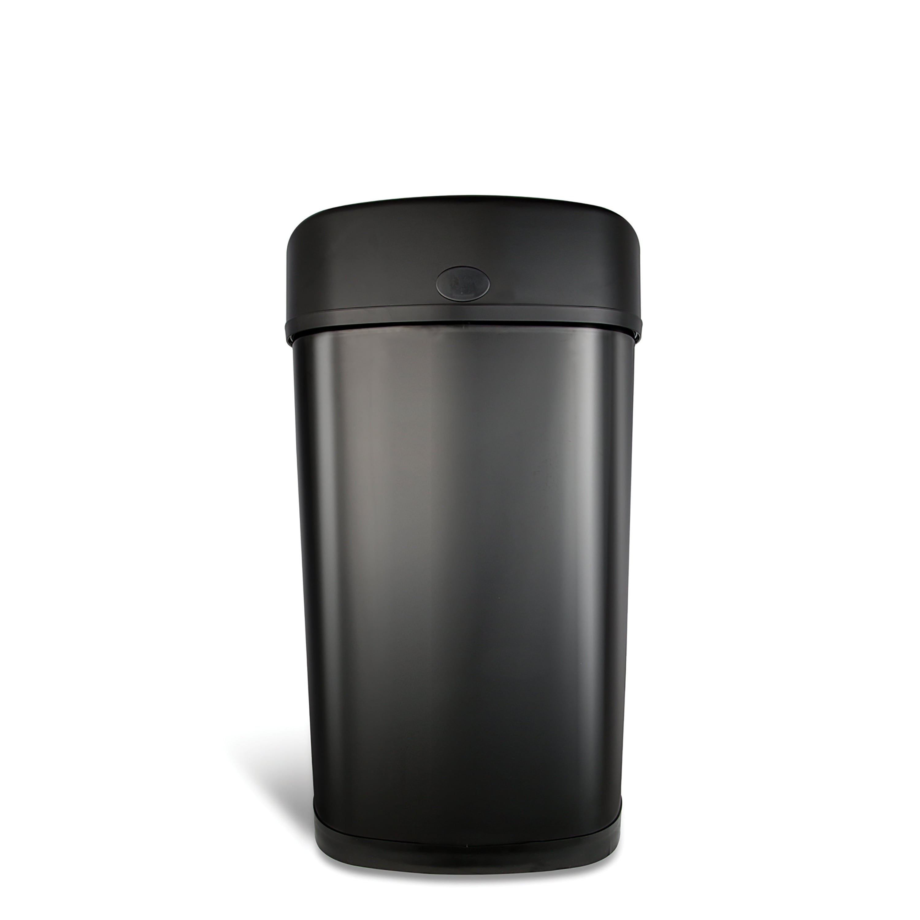 Automatic Kitchen Trash Can, 13.2 Gallon Stainless Steel Motion Sensor Garbage Bin with Soft Close Lid, Black