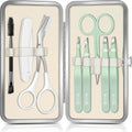 Tweezers for Women, 8 in 1 Eyebrow Kit with Tweezers, Trimmer, Scissor, Razor, Brush with Travel Bag, Eyebrow Shaping Kit
