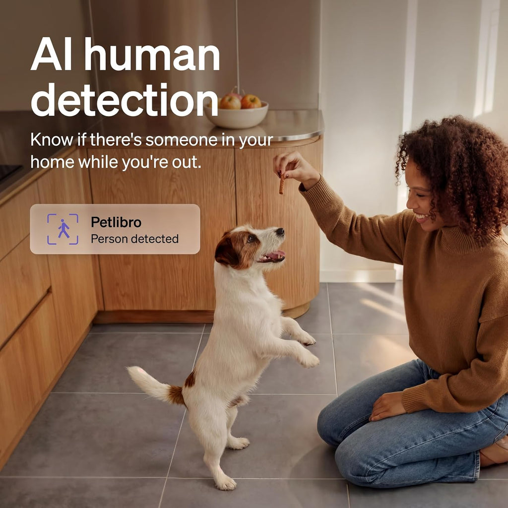 PETLIBRO Dog Camera with Phone App, 360° Auto Tracking Pet Camera Indoor with Phone App for Home Alone Pets, Cat & Puppy Camera with 2-Way Audio, Night Vision, Indoor Camera Wifi