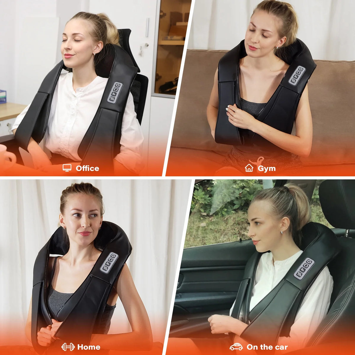 Shiatsu Neck Massager with Heat, Kneading Massage for Neck, Back & Shoulder Muscle Relief, Gift for Women Men Mom Dad, Father'S Day Mother'S Day Christmas