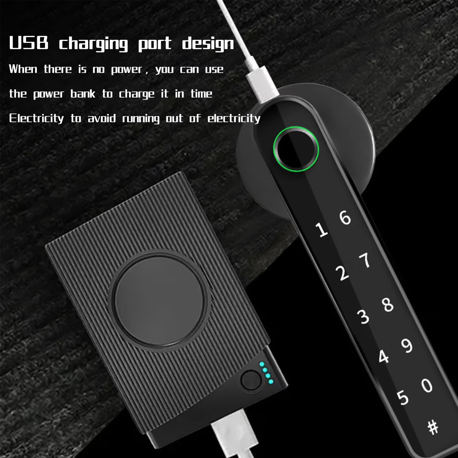 3 in 1 Smart Door Lock, Keyless Fingerprint,Password Lock,Easy Install, Keyless Entry Front Door Lock with Fingerprint,Great for Home, Apartment, Hotel and Off
