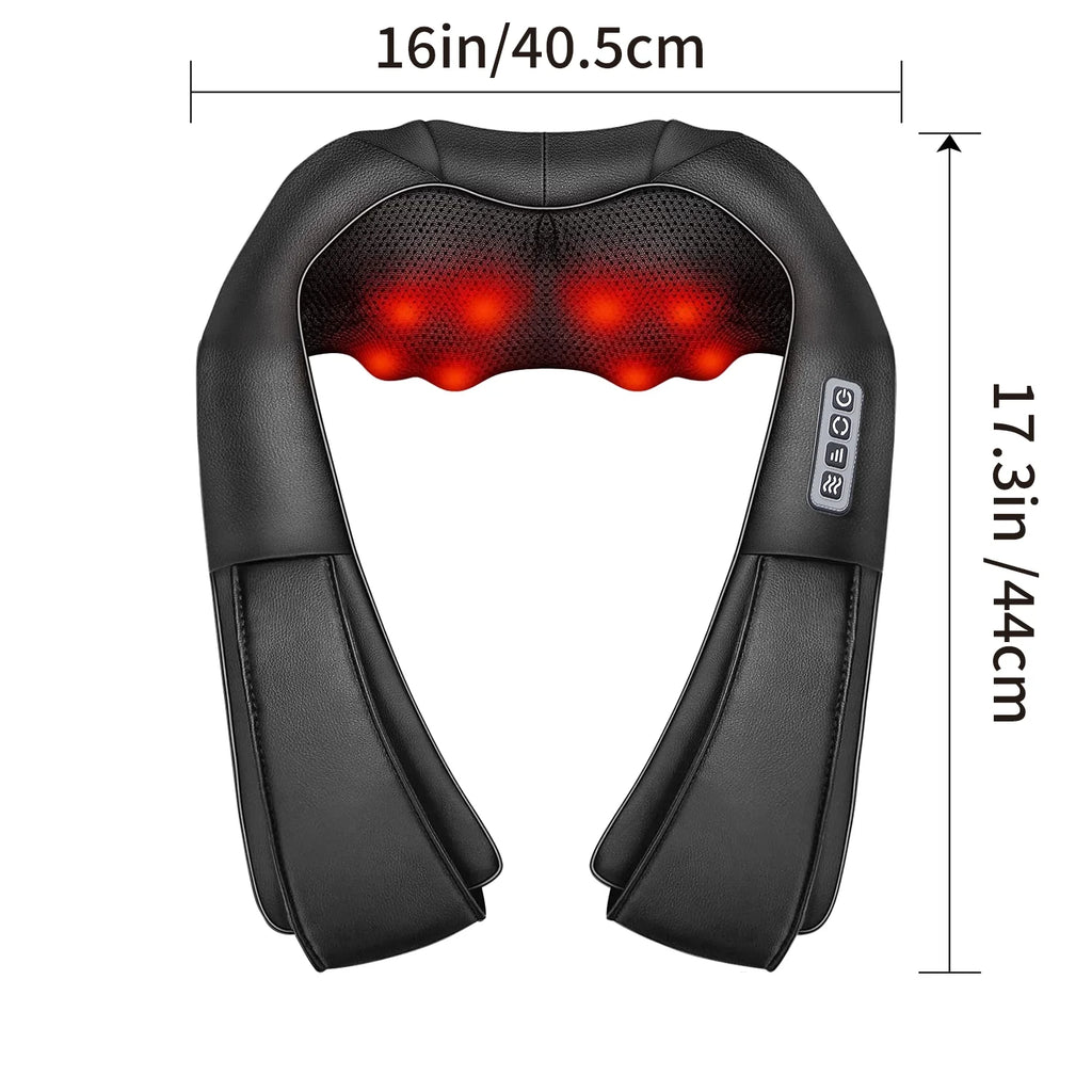 Shiatsu Neck Massager with Heat, Kneading Massage for Neck, Back & Shoulder Muscle Relief, Gift for Women Men Mom Dad, Father'S Day Mother'S Day Christmas