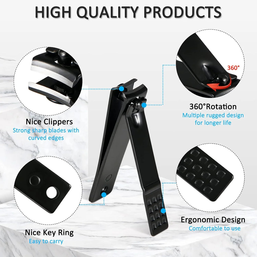 Manicure Set Professional Nail Clipper Kit 26Pcs Stainless Steel Manicure Kit, Nail Care Tools