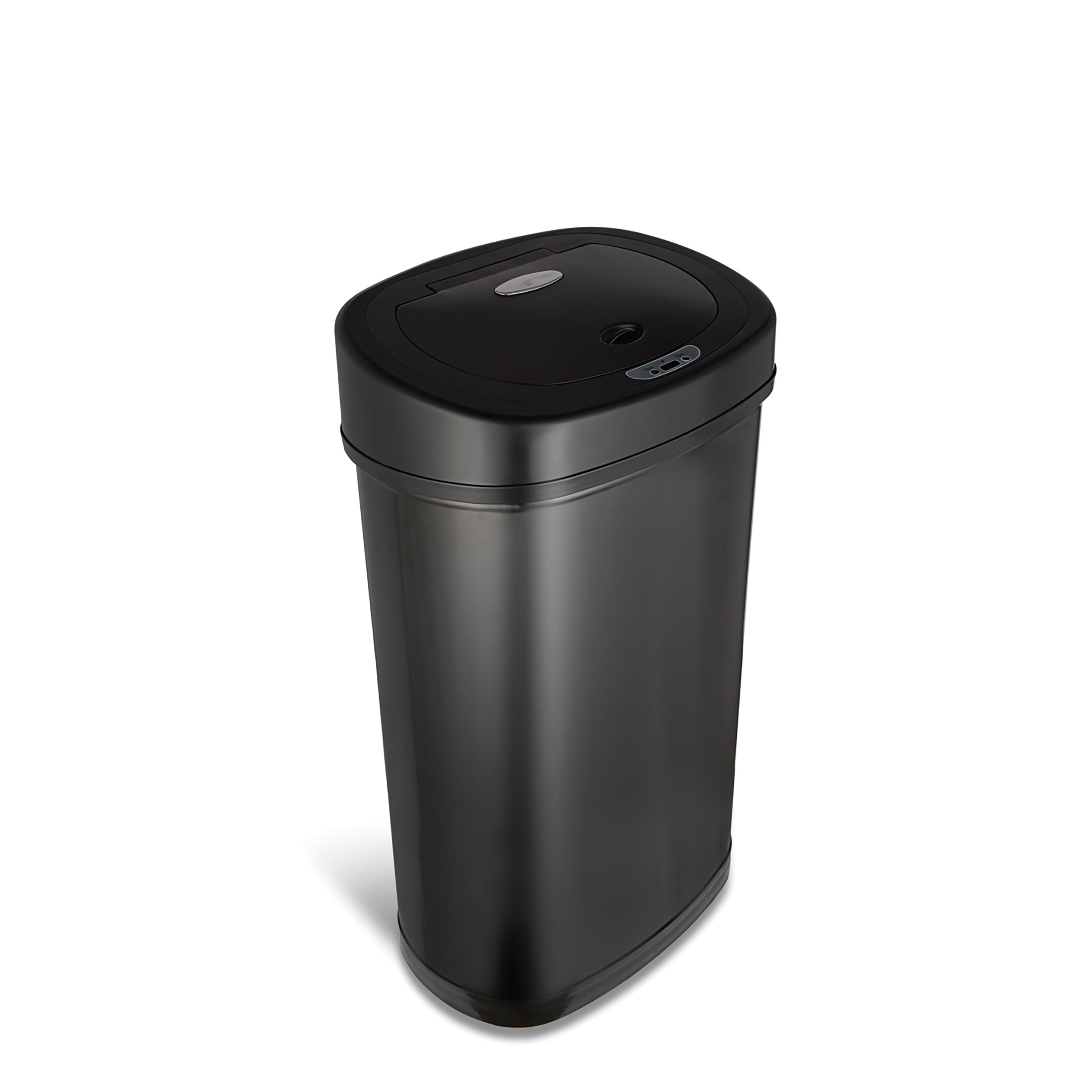 Automatic Kitchen Trash Can, 13.2 Gallon Stainless Steel Motion Sensor Garbage Bin with Soft Close Lid, Black