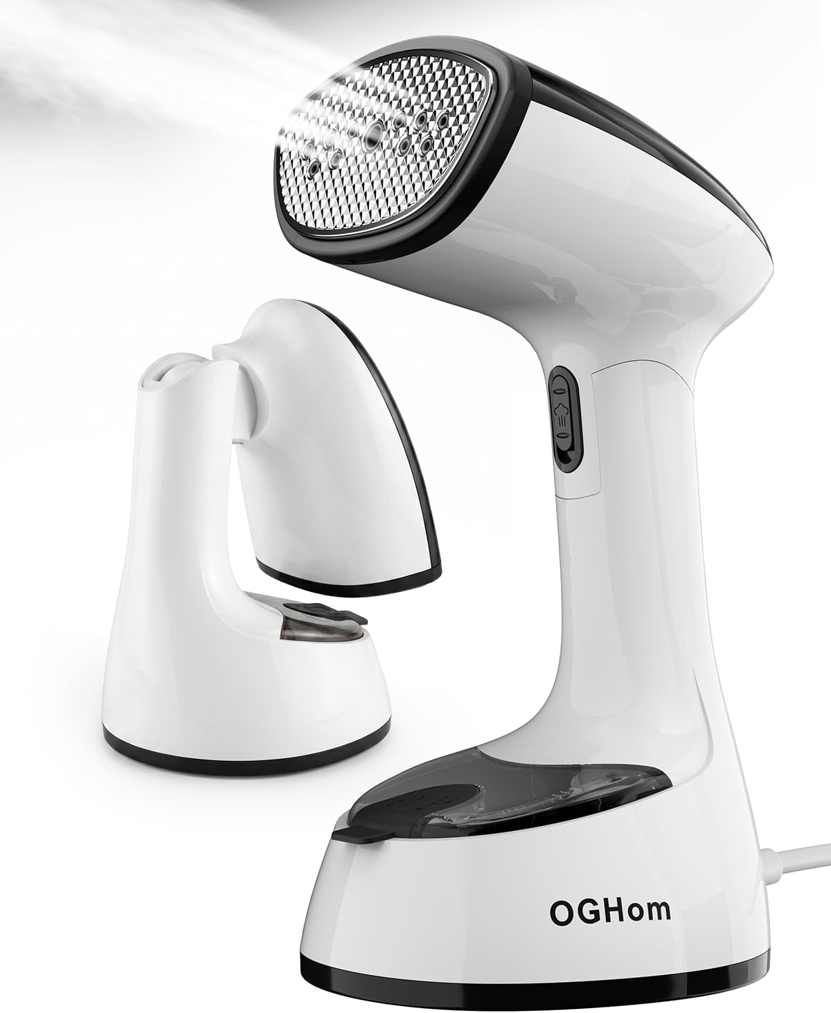 Handheld Clothes Steamer, 1000W Foldable Garment Steamer for Travel | 30S Fast Heat-Up, 180Ml Tank, Aluminum Heating Plate, Smart Safety Protection, Black(120V US Version)