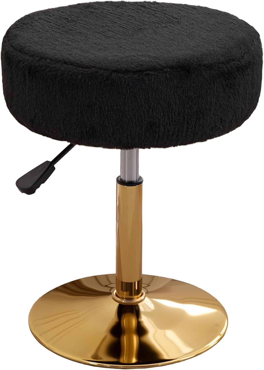 Vanity Chair Adjustable Vanity Stool for Vanity Swivel Vanity Stool Chair Ottoman Gold Base Black