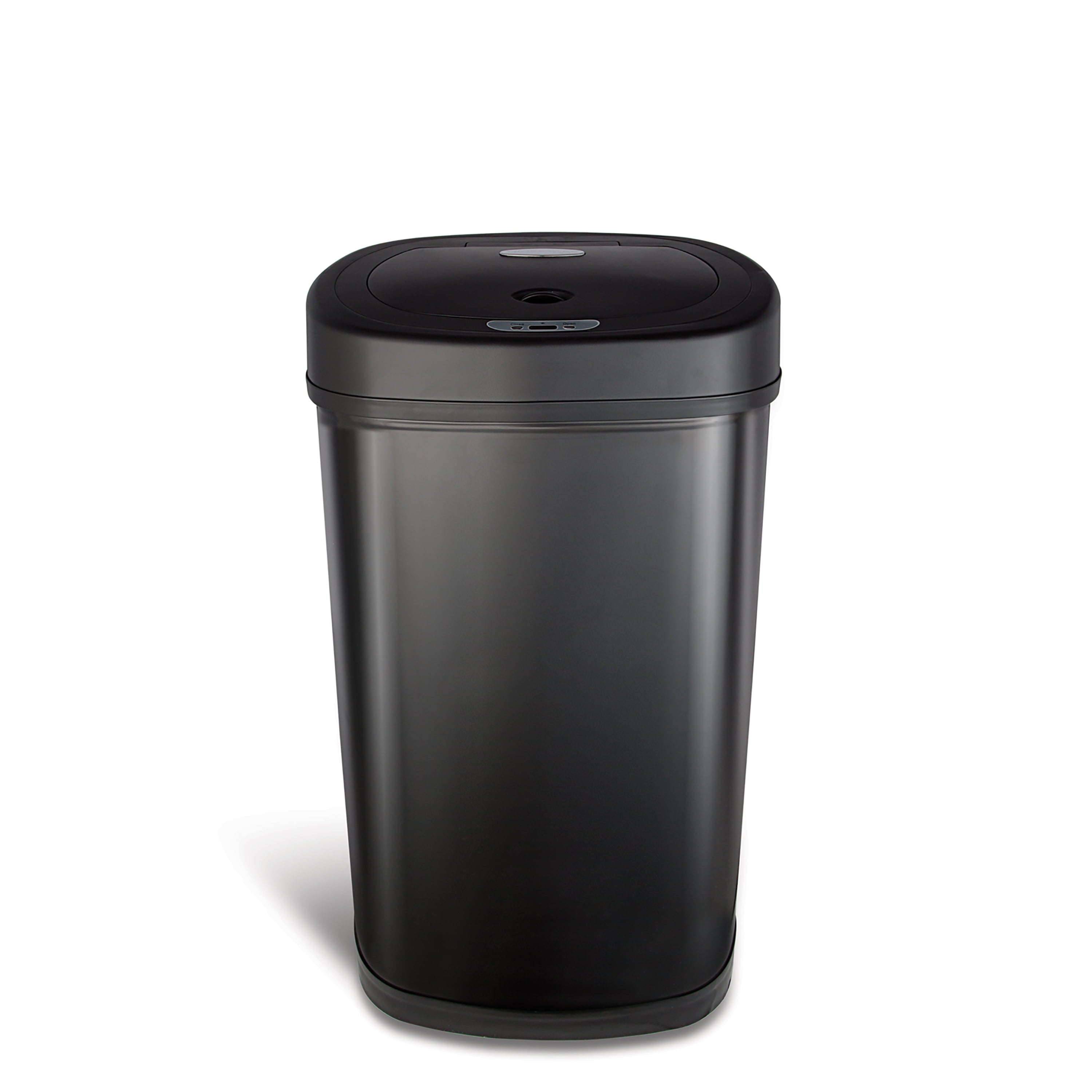 Automatic Kitchen Trash Can, 13.2 Gallon Stainless Steel Motion Sensor Garbage Bin with Soft Close Lid, Black