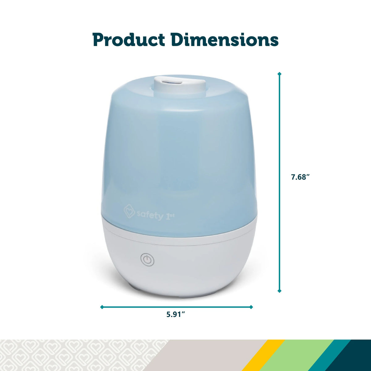 Everyday Compact Cool Mist Humidifier, Air Humidifier, Blue