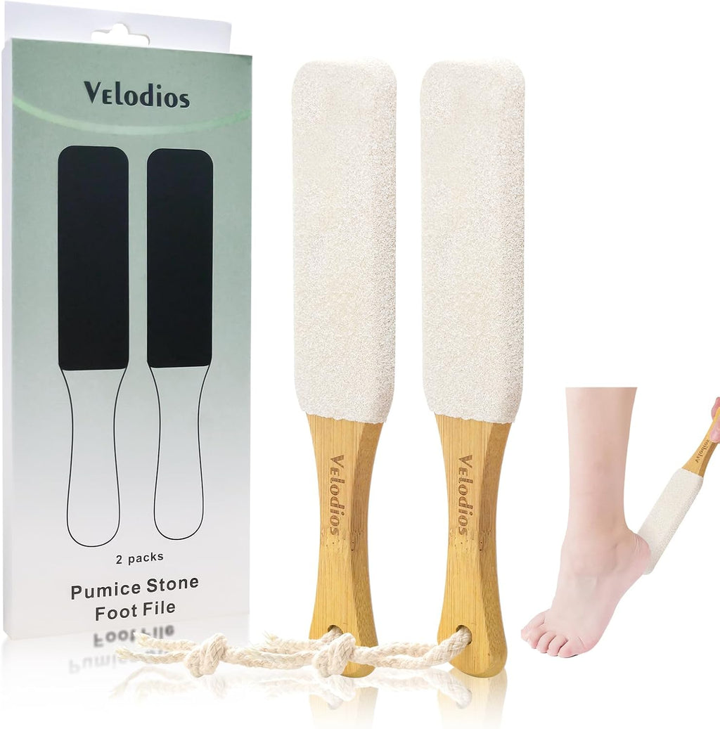 Pumice Stone for Feet Callus Remover | 2 Pack Professional Foot Scrubber Remove Cracked Heels,Dead Skin,Corn,Scraper File Foot Care Foot Rasp for Men/Women