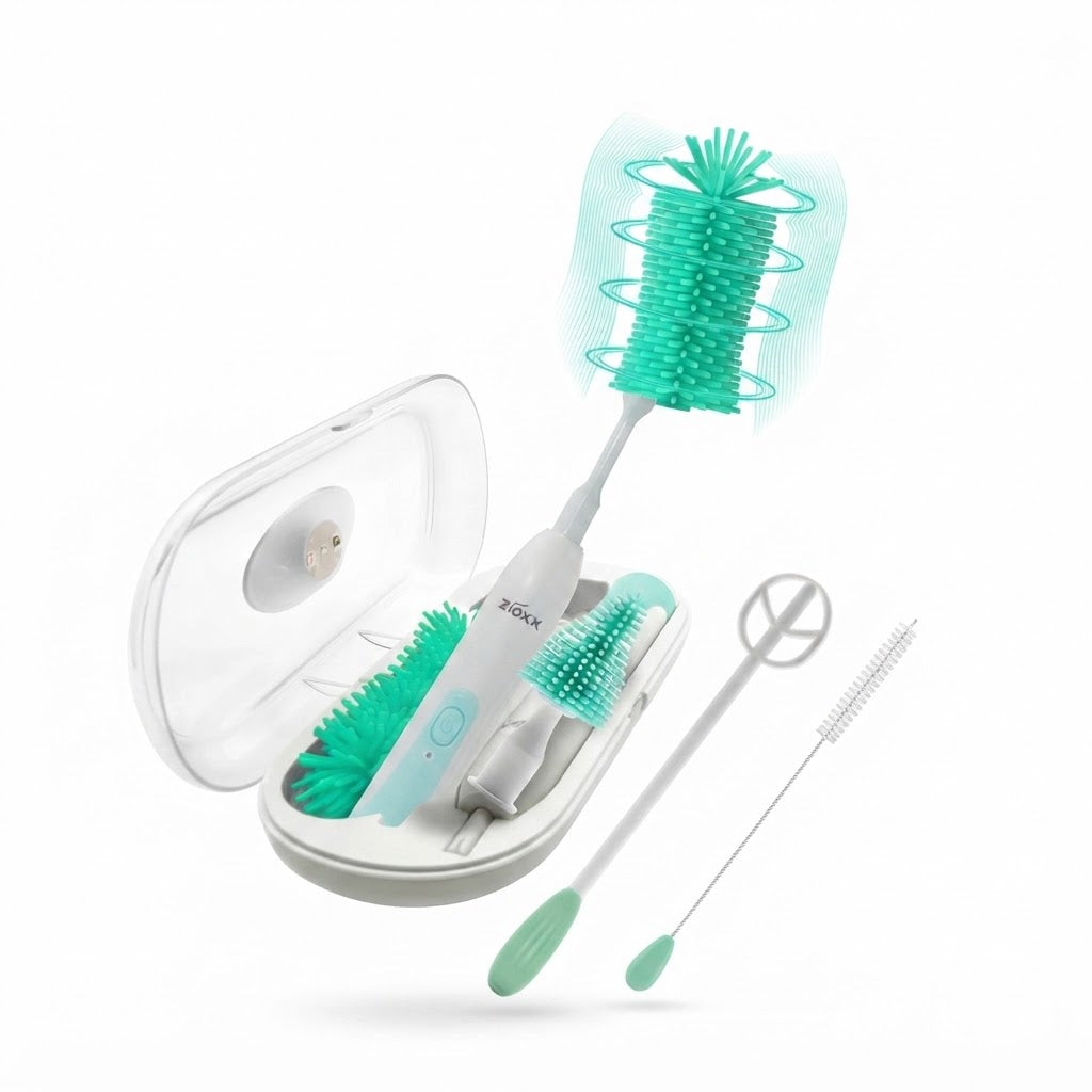 Electric Portable Baby Bottle Brush Cleaner Kit